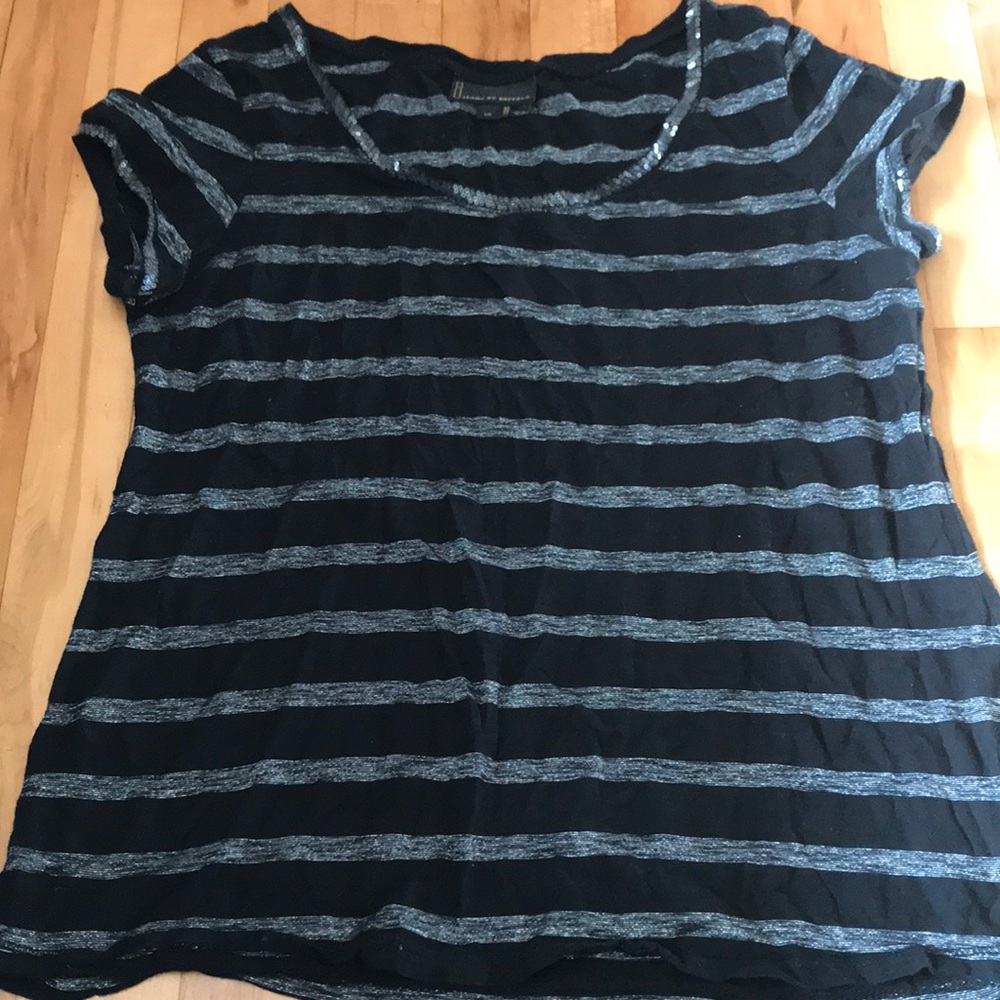 Silver striped black Tee *Buffalo*